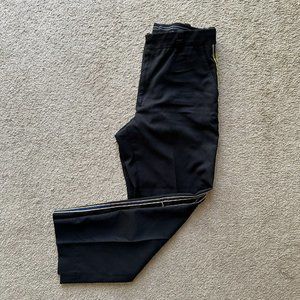 Horace Small Pants Mens 36x31 Cool Flex Black Blue Stripe High Rise Police